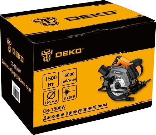 Дисковая (циркулярная) пила Deko CS-1500W 084-1150