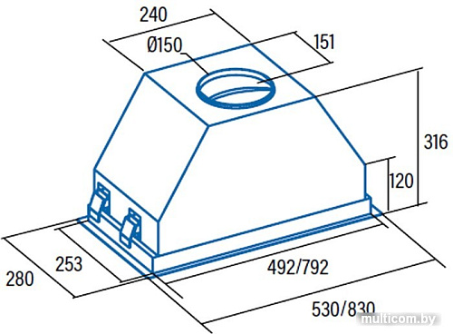 Кухонная вытяжка CATA GCX 53 SD