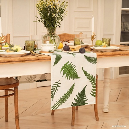 Дорожка на стол Этель Папоротник 10783219