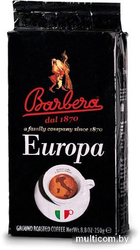 Кофе Barbera Europa молотый 250 г