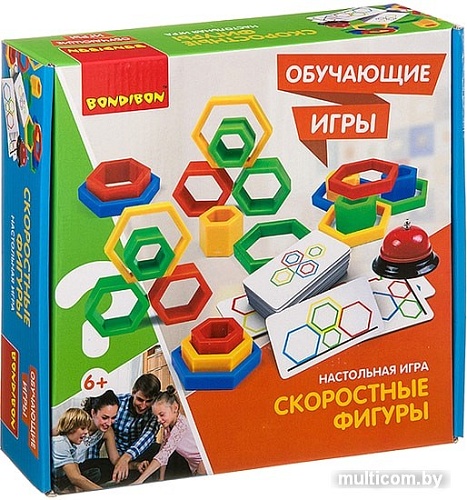 Развивающая игра Bondibon Скоростные фигуры ВВ3448