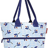 Сумка шоппер Reisenthel Shopper E1 RJ4064 Leaves Blue (голубой)