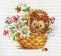 Набор для вышивания Алиса ежик в ромашках 0-113