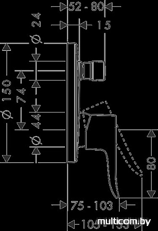 Смеситель Hansgrohe Metris 31493000