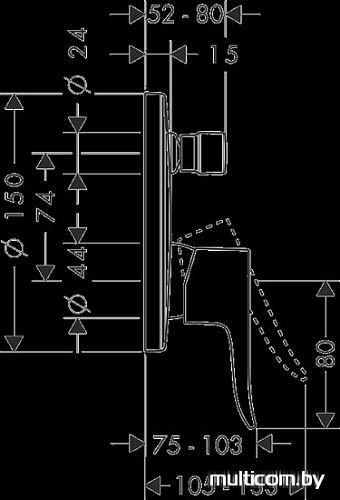 Смеситель Hansgrohe Metris 31493000