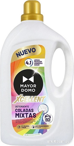 Гель для стирки Mayordomo Эффективная смешанная стирка 4 в 1 (3 л)