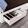 Кровать Ikea Бримнэс 200x80-160 (белый) 603.691.32