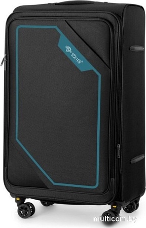 Чемодан-спиннер Solier STL2240 (M, черный/зеленый)