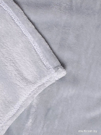 Плед Casa Conforte Royal Flannel 200x220 6155394 (светло-серый)