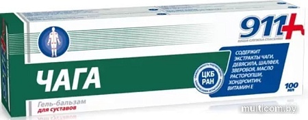 911 Гель для тела Чага 100 мл