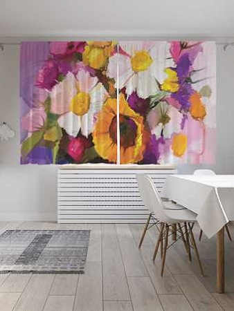 Комплект штор JoyArty Нежный натюрморт цветов 1.45x1.8 м p_74197_145x180 (2 шт)