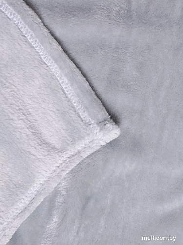 Плед Casa Conforte Royal Flannel 200x220 6155394 (светло-серый)