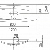 Умывальник Акватон Милан М 120x46 [1A70663KML010]