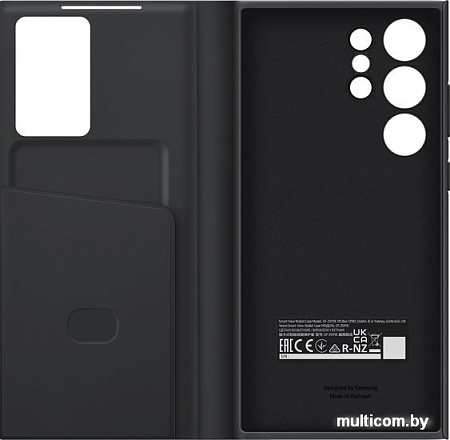Чехол для телефона Samsung Smart View Wallet Case S23 Ultra (черный)