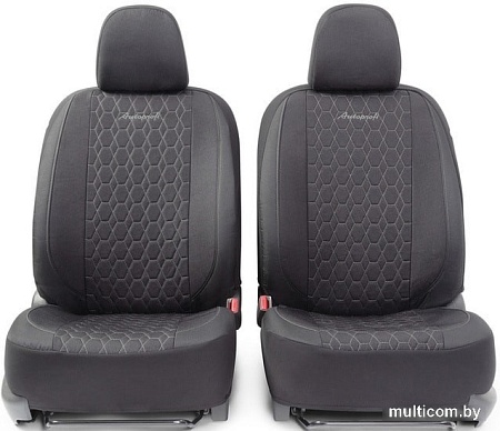 Комплект чехлов для сидений Autoprofi Verona VER-0405 (черный/серый)