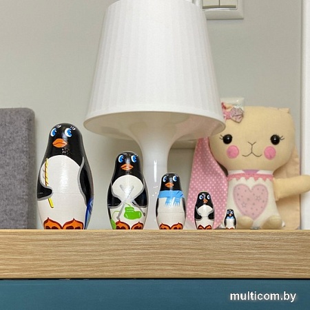 Развивающая игра Брестская Матрешка Семья пингвинов (набор 5 шт)