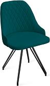 Стул Трия Гранд К4 (черный муар/велюр Confetti Izumrud)