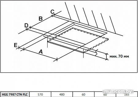 Варочная панель Korting HGG 7987 CTN FLC