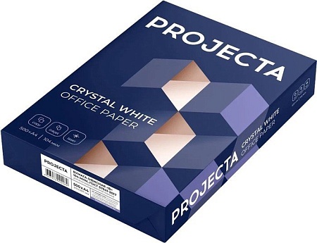 Офисная бумага Projecta A4, 80 г/м2, 500 л, класс В