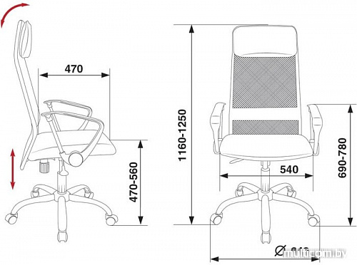 Кресло Бюрократ KB-6SL/B/TW-11 (черный)