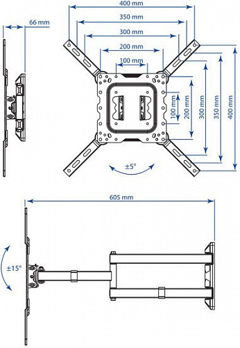 Кронштейн Kromax DIX-18W (белый)