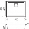 Кухонная мойка Elleci Quadra 105 Undermount K43 Fango