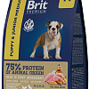 Сухой корм для собак Brit Premium Dog Puppy and Junior Medium курица 1 кг