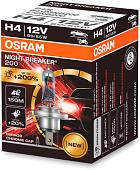 Галогенная лампа Osram Night Breaker 200 H4 64193NB200 (картонная коробка, 1 шт)