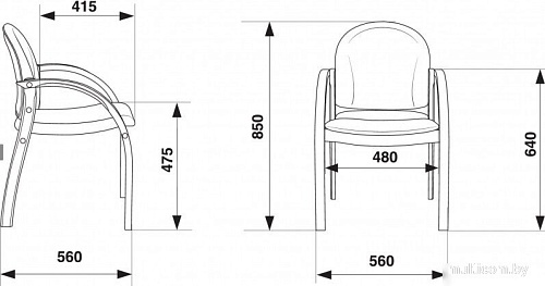 Офисный стул Бюрократ Джуно (светло-бежевый)