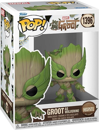 Фигурка Funko POP! Bobble Marvel We Are Groot Groot as Wolverine (1396) 79519