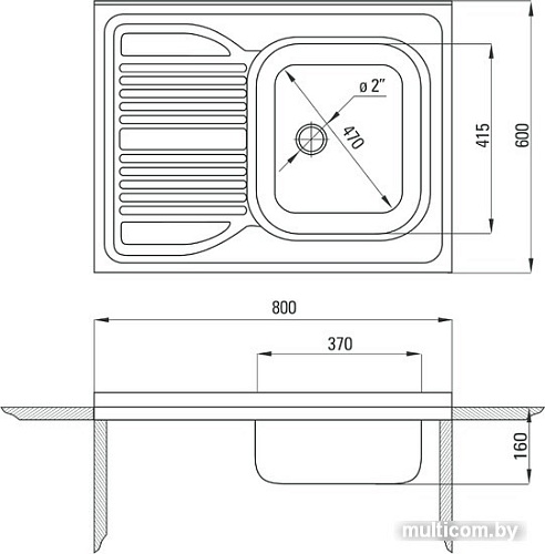 Кухонная мойка Deante Tango ZM6 011P (левая, сатин)