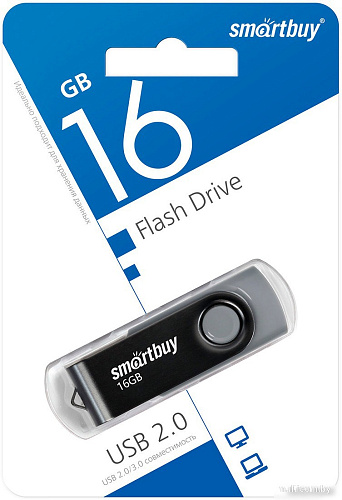 USB Flash SmartBuy Twist 16GB (черный)