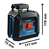 Лазерный нивелир Bosch GLL 2-20 G Professional 0601065000 (сумка, держатель, 4xAA)