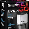 Сетевое зарядное Defender UPA-21 (белый)