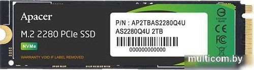 SSD Apacer AS2280Q4U M.2 PCIe Gen4 x4 4TB AP4TBAS2280Q4U-1