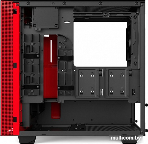 Корпус NZXT H400i (черный/красный)