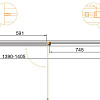 Душевая дверь Cezares URBAN-B-12-140-C-CR