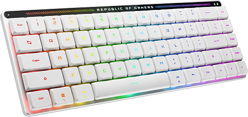 Клавиатура ASUS ROG Falchion Moonlight White (ASUS RX Low Profile Blue)