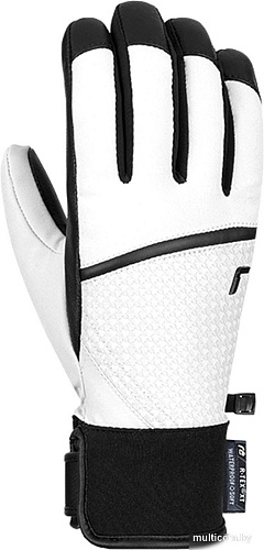 Горнолыжные перчатки Reusch Mara R-TEX XT 6231209-1031 (р-р 7, White/Pied De Poule)