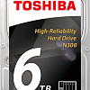 Жесткий диск Toshiba N300 6TB [HDWN160UZSVA]