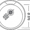 Кухонная мойка Kromevye Rondo EX 145 D