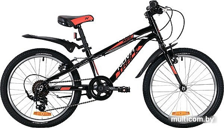 Детский велосипед Novatrack Prime 20 (черный/красный, 2019)