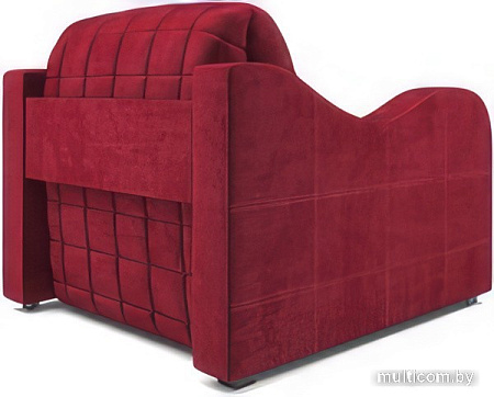 Кресло-кровать Мебель-АРС Барон №4 (бархат, красный Star Velvet 3 Dark Red)