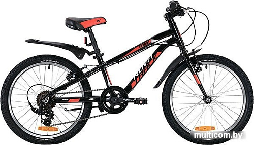 Детский велосипед Novatrack Prime 20 (черный/красный, 2019)
