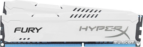 Оперативная память Kingston HyperX Fury White 2x8GB KIT DDR3 PC3-12800 (HX316C10FWK2/16)