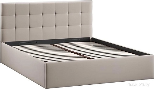 Кровать Трия Джоли Тип 1 универсальный 140x200 (велюр Confetti Smoke)