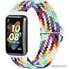 Ремешок Rumi Wick из плетеного нейлона для Huawei Band 7 (радужный микс)