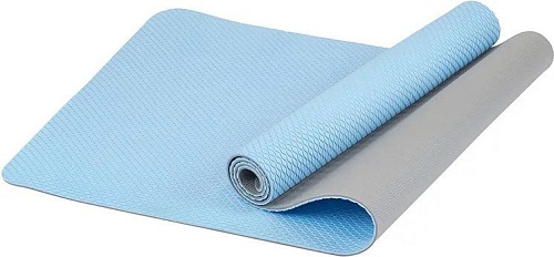 Набор для йоги Sundays Fitness Фитбол IR97402-65 + Коврик IRBL17107 (серебристый, голубой)