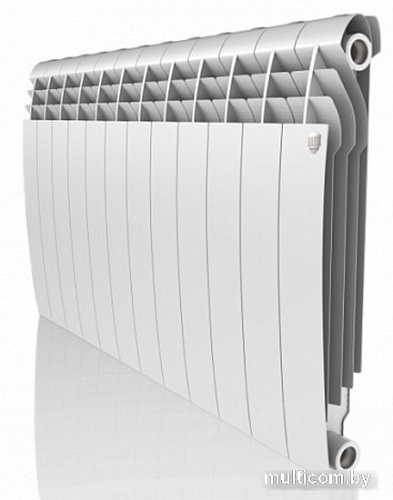 Биметаллический радиатор Royal Thermo BiLiner Bianco 350 (14 секций, с монтажным комплектом и угловыми кранами)