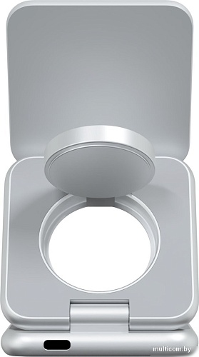 Беспроводное зарядное Magssory Fold Pro 3 в 1 WCH063 (серебристый)